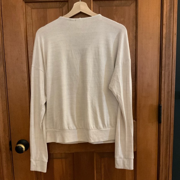 Draped Cotton Blouse w/ Gathered Details and Dolman Sleeve - Picture 2 of 2